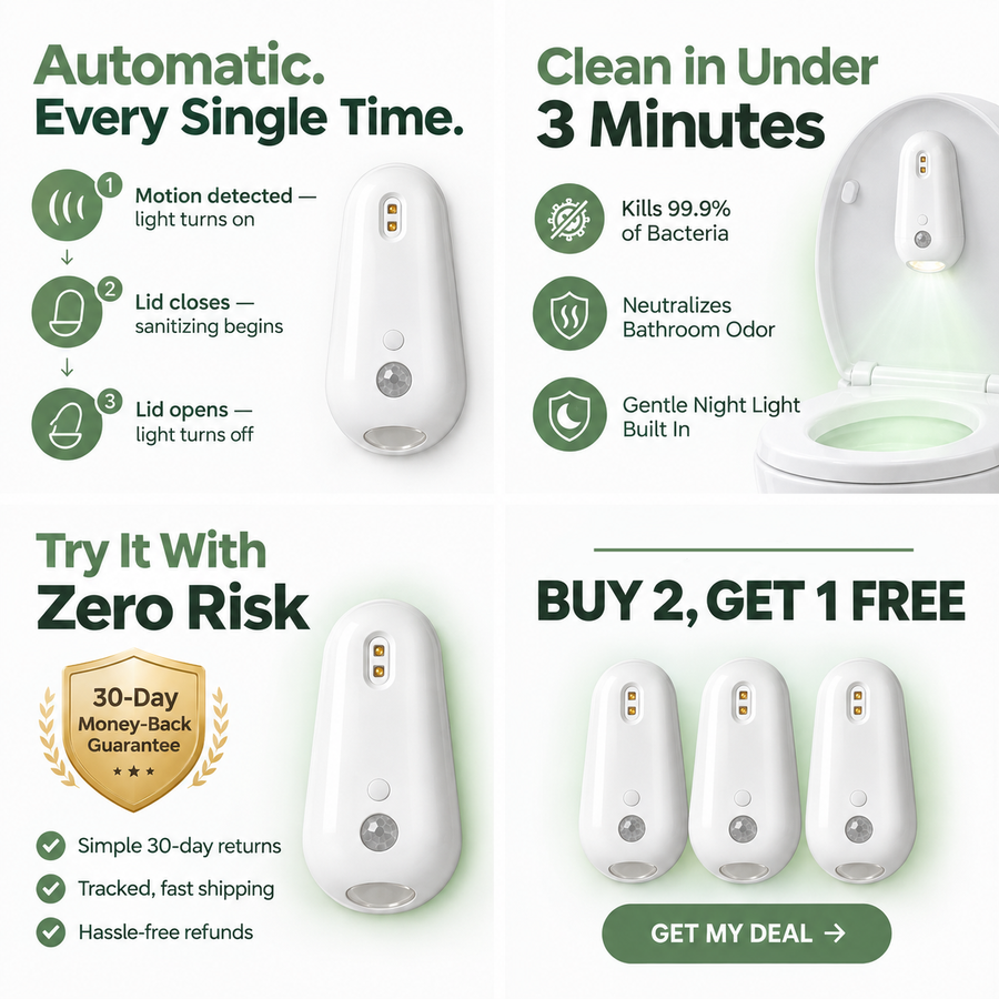 Smart UV Toilet Cleaner & Nightlight